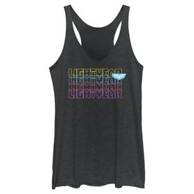 Disney Pixar Lightyear İstiflenmiş Askılı Black Heather Kadın Atlet