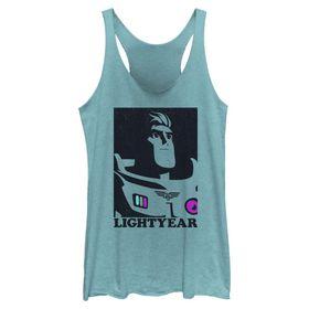 Disney Pixar Lightyear Kontrast Racerback Tahiti Blue Kadın Atlet