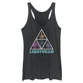 Disney Pixar Lightyear Racerback Black Heather Kadın Atlet