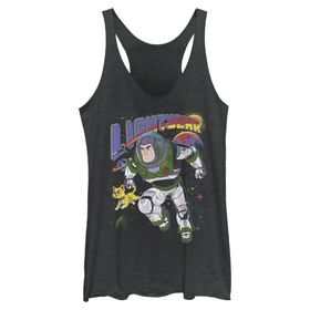 Disney Pixar Lightyear Space Rager Askılı Black Heather Kadın Atlet