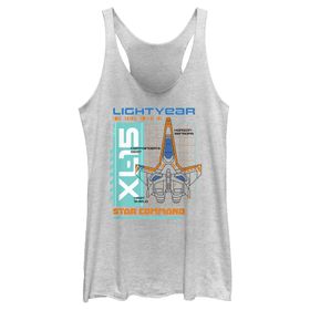 Disney Pixar Lightyear Star Comm Askılı White Heather Kadın Atlet