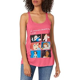 Disney Prenses Drama Tri-Blend Racerback Katmanlı Pink Heather Kadın Atlet
