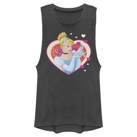 Disney Prensesler Cinderella Hearts Kolsuz Charcoal Kadın Atlet