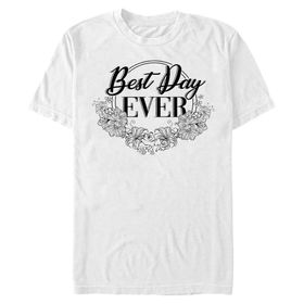 Disney Princesses Best Day Ever White Erkek T-shirt