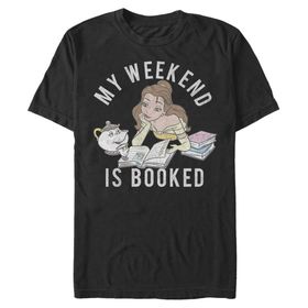Disney Princesses Booked Black Erkek T-shirt