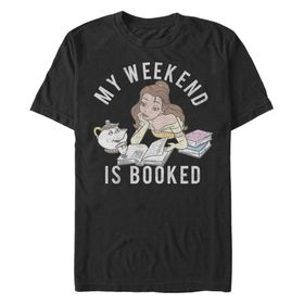 Disney Princesses Booked Black Erkek T-shirt