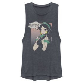 Disney Princesses Jastein Kolsuz Denim Blue Heather Kadın Atlet