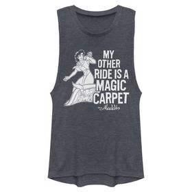 Disney Princesses Other Ride Kolsuz Denim Blue Heather Kadın Atlet