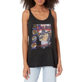 Disney Talespin Tales Cover Racerback Black Heather Kadın Atlet