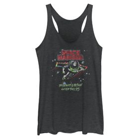 Disney Toy Story Night Ranger Racerback Black Heather Kadın Atlet