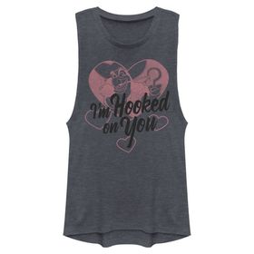 Disney Villains Hooked on You Kolsuz Denim Blue Heather Kadın Atlet