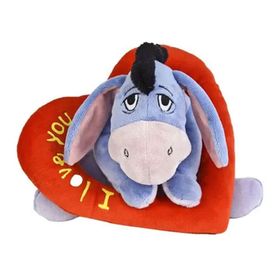 Disney WTP Temalı Eeyore Kalp Halkalı 25 cm Peluş Oyuncak