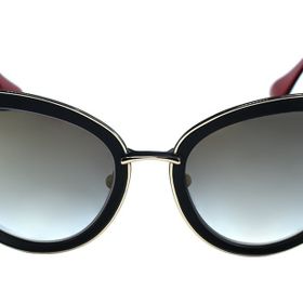 Dita DVT 302-A GLD BLK 54 54 Ditavonteese Siyah Çekik Çerçeve Kadın Güneş Gözlüğü