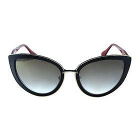 Dita DVT 302-A GLD BLK 54 54 Ditavonteese Siyah Çekik Çerçeve Kadın Güneş Gözlüğü