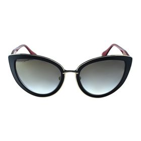 Dita DVT 302-A GLD BLK 54 54 Ditavonteese Siyah Çekik Çerçeve Kadın Güneş Gözlüğü