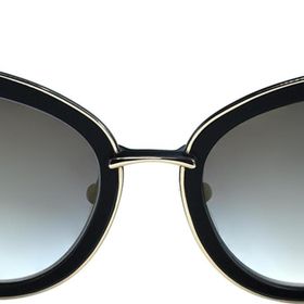 Dita DVT 302-A GLD BLK 54 54 Ditavonteese Siyah Çekik Çerçeve Kadın Güneş Gözlüğü