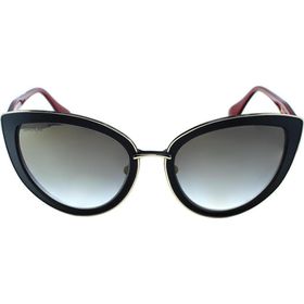 Dita DVT 302-A GLD BLK 54 54 Ditavonteese Siyah Çekik Çerçeve Kadın Güneş Gözlüğü
