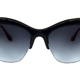 Dita DVT 304-A BLK GLD 54 54 Ditavonteese Siyah Çekik Çerçeve Kadın Güneş Gözlüğü