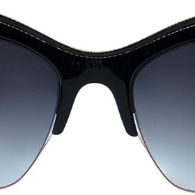 Dita DVT 304-A BLK GLD 54 54 Ditavonteese Siyah Çekik Çerçeve Kadın Güneş Gözlüğü