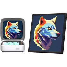Divoom Ditoo Pro Beyaz Bluetooth Hoparlör ve Pixoo-64 LED Ekran Seti