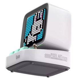 Divoom Ditoo Pro Beyaz Bluetooth Hoparlör ve Pixoo-64 LED Ekran Seti