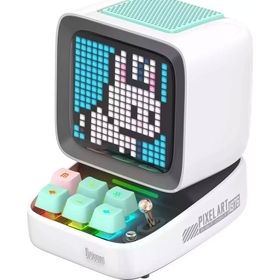 Divoom Ditoo Pro Beyaz Bluetooth Hoparlör ve Pixoo-64 LED Ekran Seti