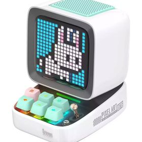 Divoom Ditoo Pro Beyaz Bluetooth Hoparlör ve Times Gate Dijital Led Ekran Seti