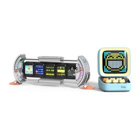 Divoom Ditoo Pro Mavi Bluetooth Hoparlör ve Times Gate Dijital Led Ekran Seti