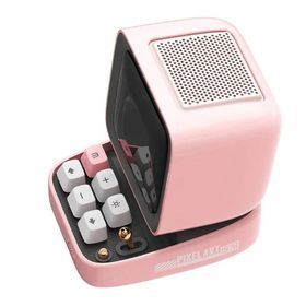 Divoom Ditoo Pro Pembe Bluetooth Hoparlör ve Pixoo Max Led Ekran Seti