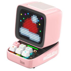 Divoom Ditoo Pro Uyarlanabilir Piksel Ekranlı Pembe Led Bluetooth Hoparlör