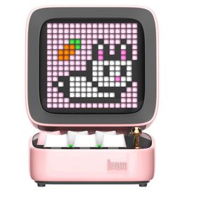 Divoom Ditoo Pro Uyarlanabilir Piksel Ekranlı Pembe Led Bluetooth Hoparlör