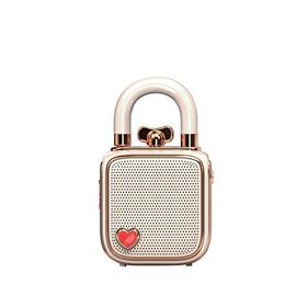 Divoom Lovelock Mini Ses Kayıt Özellikli Ses Kaydedici Pembe Bluetooth Hoparlör