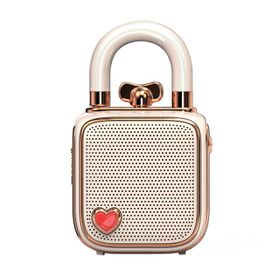 Divoom Lovelock Mini Ses Kayıt Özellikli Ses Kaydedici Pembe Bluetooth Hoparlör
