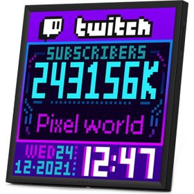 Divoom Pixoo App Kontrollü Wifi Animasyonlu Gaming 64X64 Piksel Led Resim Çerçevesi