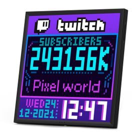 Divoom Pixoo App Kontrollü Wifi Animasyonlu Gaming 64X64 Piksel Led Resim Çerçevesi