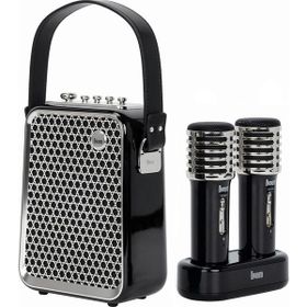Divoom SongBird-HQ Siyah Çift Karaoke Mikrofonlu Bluetooth Hoparlör
