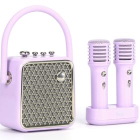 Divoom Songbird SE Lila Çift Mikrofonlu 18W Bluetooth Hoparlör