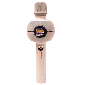 Divoom StarSpark Bluetooth Hoparlörlü Pembe Kareoke Mikrofon