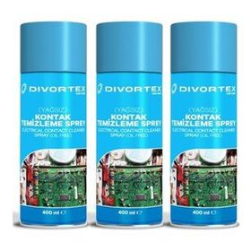 Divortex 3x400 ml Yağsız Kontak Temizleme Spreyi