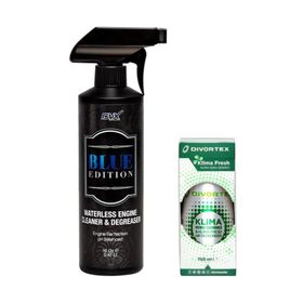 Divortex Blue Edition 473 ml Susuz Motor Temizleyici + 150 ml Klima Fresh Elma Koku Giderici