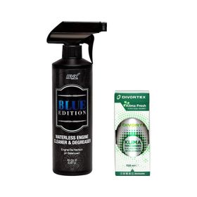 Divortex Blue Edition 473 ml Susuz Motor Temizleyici + 150 ml Klima Fresh Elma Koku Giderici
