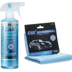 Divortex Glass Cleaner 473 ml Cam Temizleyici + Mikrofiber Cam Bezi