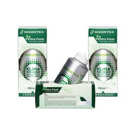 Divortex Klima Fresh 3x150 ml Yeşil Elma Klima Bombası