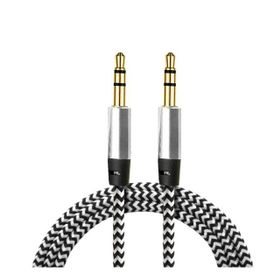 Diwu Aux Stereo 3.5 mm Beyaz Data Ses Örgü Kablo