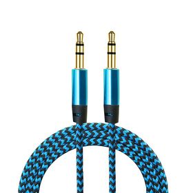 Diwu Aux Stereo 3.5 mm Pembe Data Ses Örgü Kablo