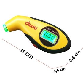 Diwu Dijital Lastik Aydınlatmalı Hava Basıncı Ölçer