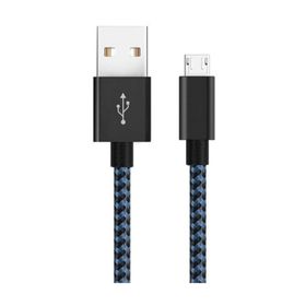 Diwu Micro USB Örgülü Yüksek Hızlı Mavi Şarj Kablosu