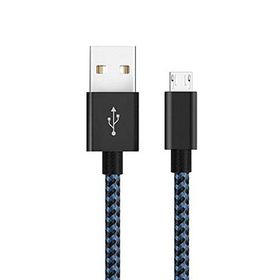 Diwu Micro USB Örgülü Yüksek Hızlı Mavi Şarj Kablosu
