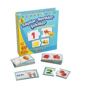 Dıy Toy 1444 Eğlenceli Bul Sayılar Renkler Şekiller Çocuk Oyun Seti
