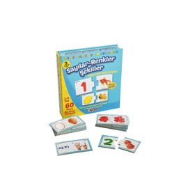 Dıy Toy 1444 Eğlenceli Bul Sayılar Renkler Şekiller Çocuk Oyun Seti